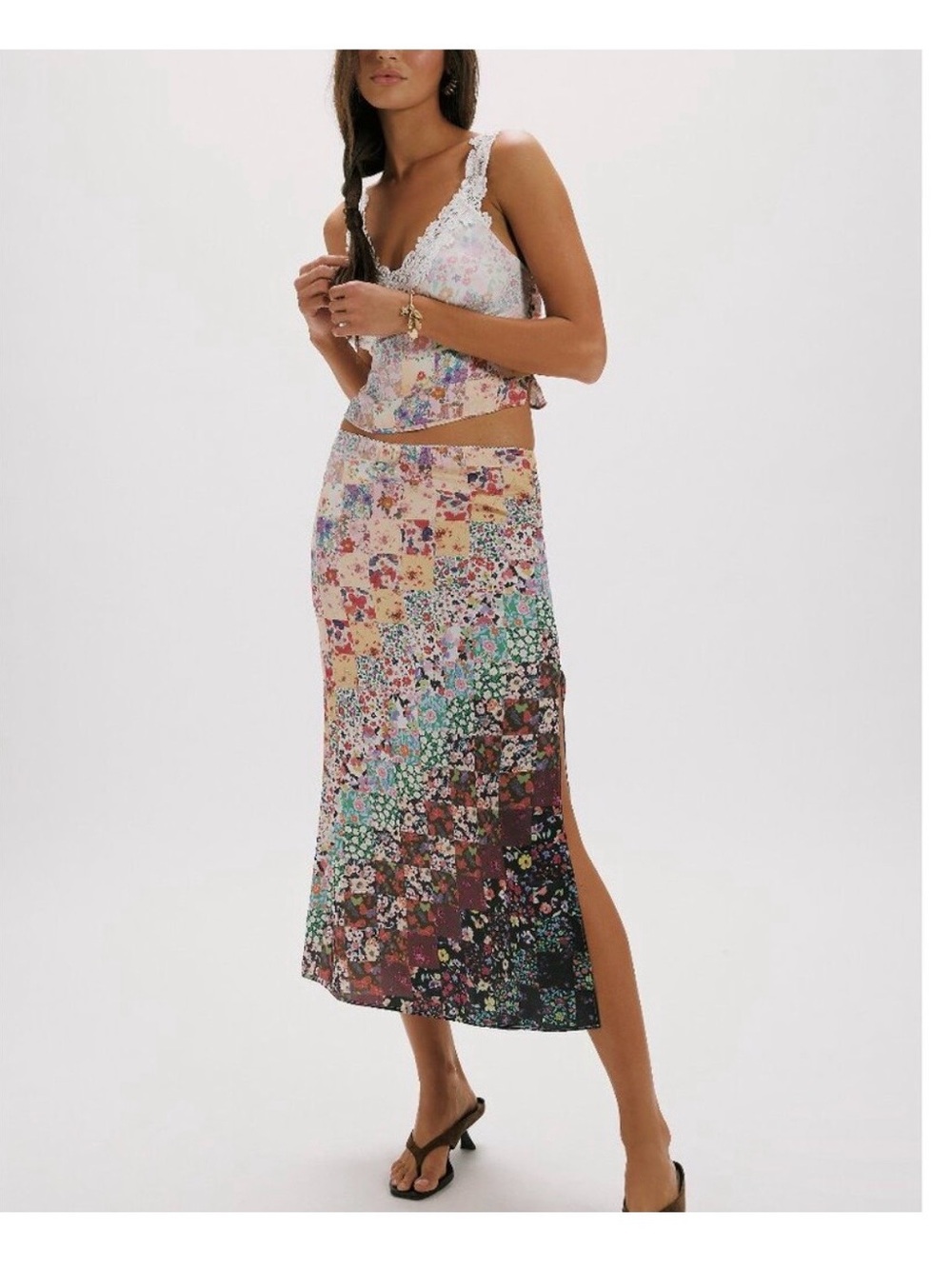 Free People Say Hello skirt set S